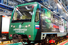 Поезд о Карелии курсирует на «синей» линии