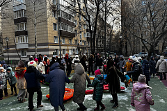 Атмосферу праздников в Древней Руси создали на улицах Арбата